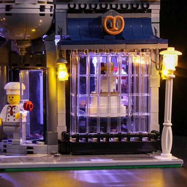 4 Packs Led Light Set For Lego City Street Single lamp battery box USB For lego 3 - Bricks Delight