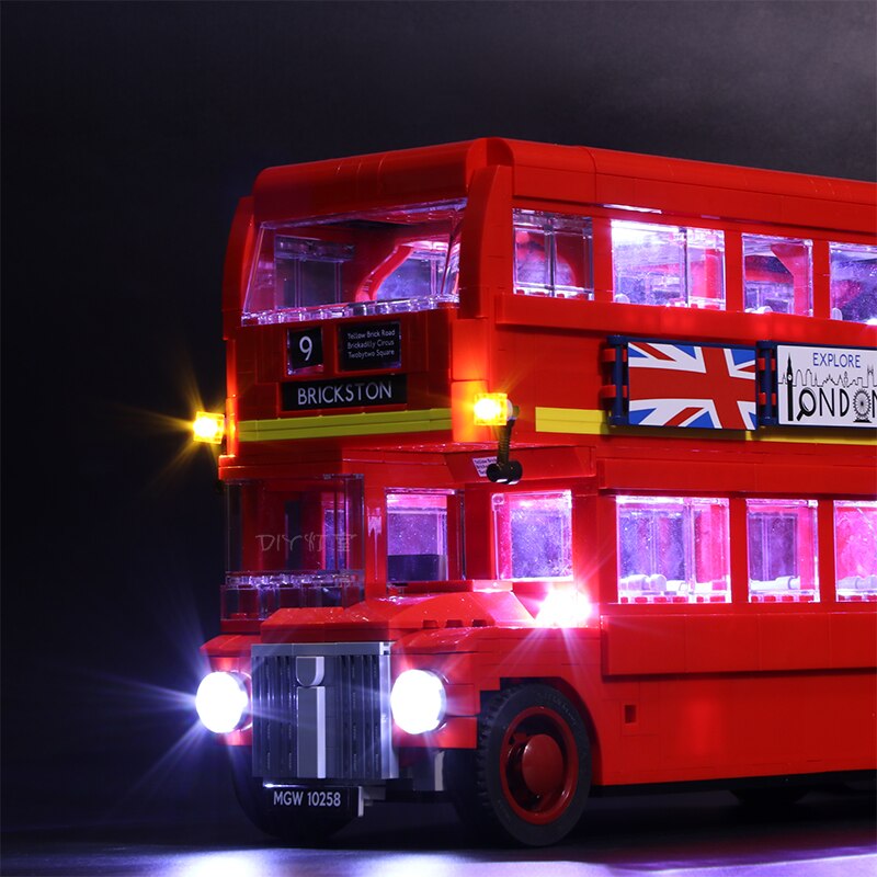 LED Light Lighting Kit ONLY For LEGO 10258 London Bus Building Block Bricks 