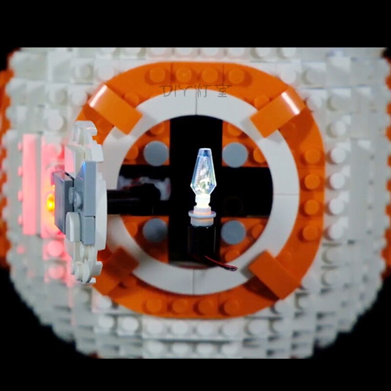 LED Light Kit For LEGO 75187 star wars bb8 Robot starfighter USB Lighting bricks 